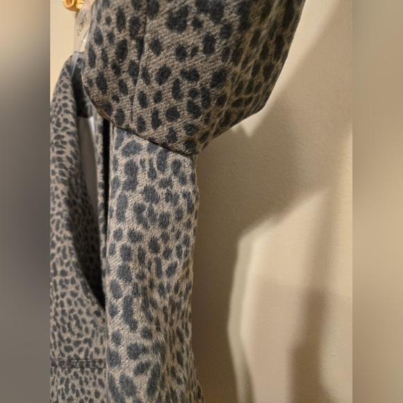 Ann Taylor Loft Leopard Wool Blend Lined Jacket Blazer Size 12P EUC - Picture 8 of 15